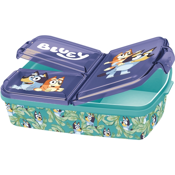 Bluey Matboks med 3 rom, 18 x 13 cm