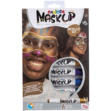 Mask up ansiktsfarge, Metallic 6-pack