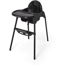 Carlo Baby High Chair & Tray Black