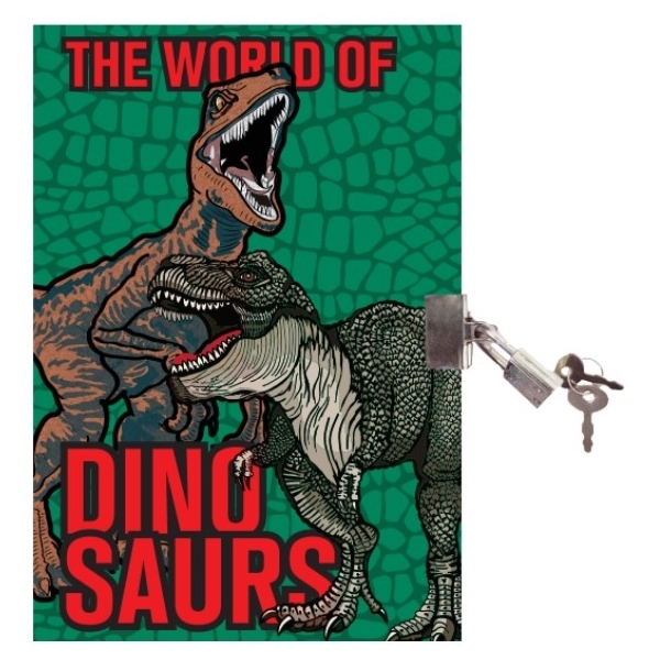 Dagbok med Lås Dinosaur A5