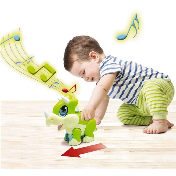 Dragon-I Triceratops Junior Megasaur Push & Play (Bilde 3 av 3)