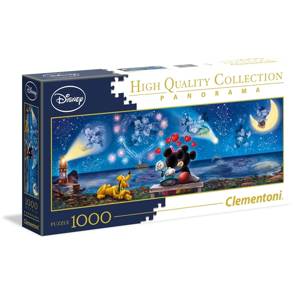 Puslespill 1000 Deler Panorama Mickey & Minnie (Bilde 1 av 2)