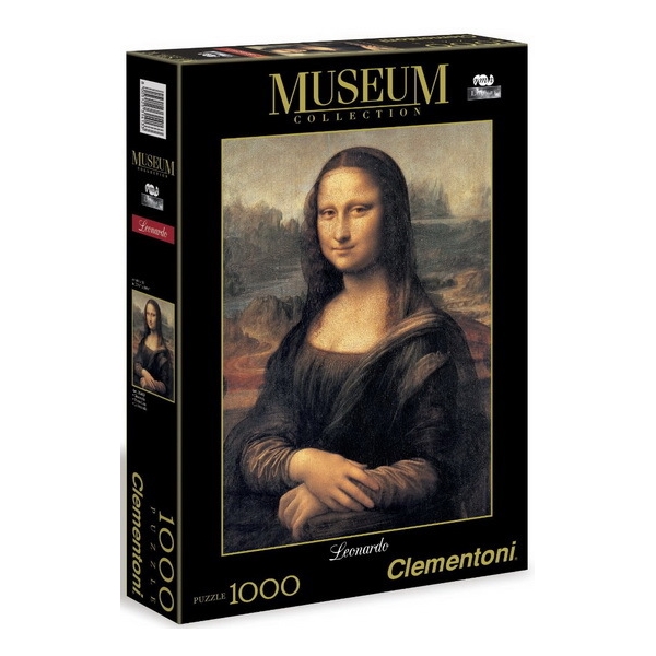 Puslespill 1000 Deler Museum Leonardo Mona Lisa