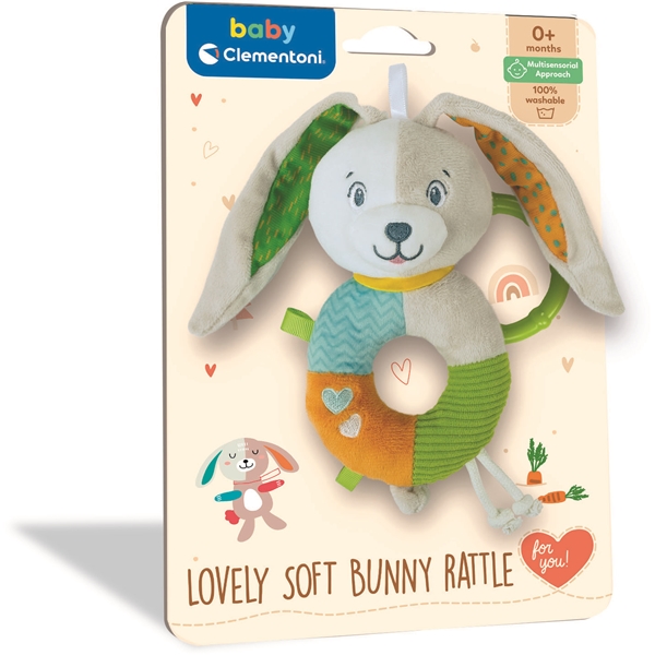 Clementoni Baby Soft Rattle Lovely Bunny (Bilde 2 av 4)