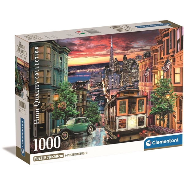 Puslespill 1000 brikker San Francisco (Bilde 1 av 4)