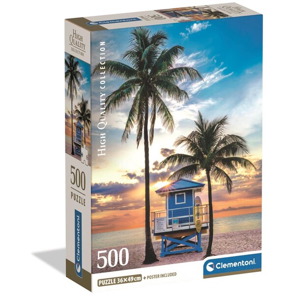 Puslespill 500 Biter CB Miami Beach Florida (Bilde 1 av 3)