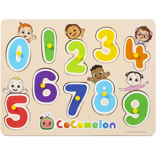 Cocomelon Number Peg Board (Bilde 1 av 2)