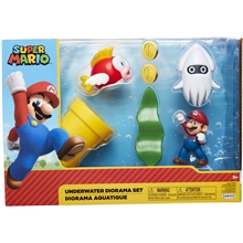 Super Mario Diorama Set Undervann