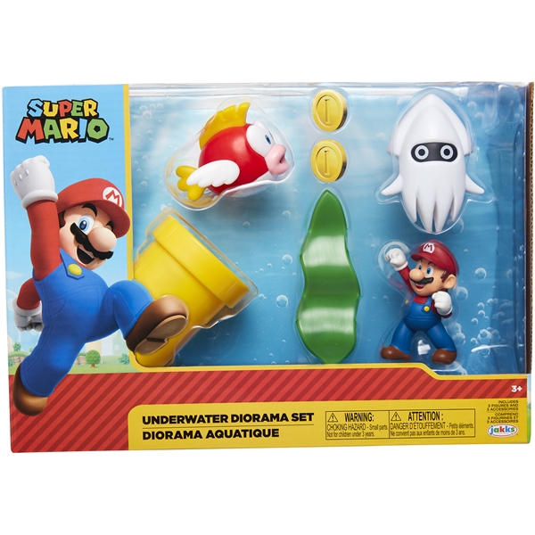 Super Mario Diorama Set Undervann (Bilde 1 av 2)