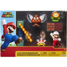 Super Mario Diorama Set Lava Slott