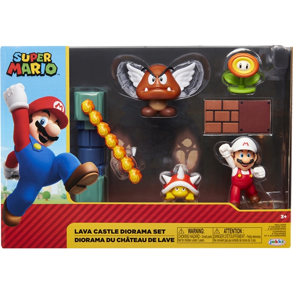 Super Mario Diorama Set Lava Slott (Bilde 1 av 4)
