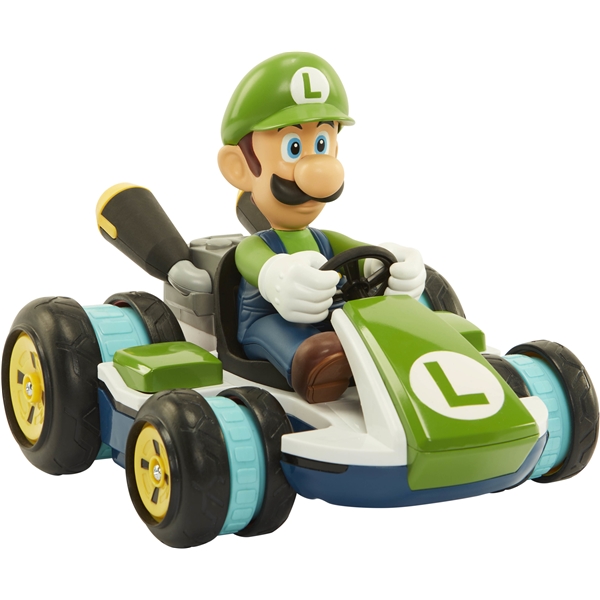Super Mario Mario Kart Mini RC Racer Luigi (Bilde 2 av 3)