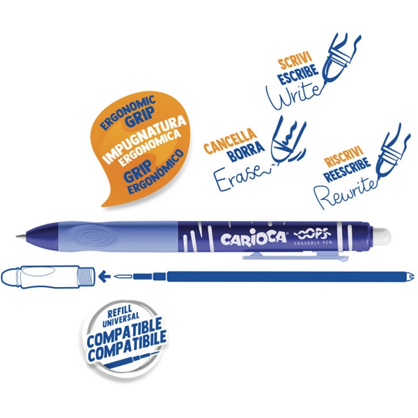 Carioca Erasable Pen Blå (Bilde 2 av 2)