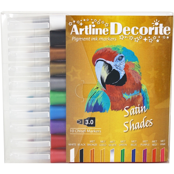 Artline Decorite Tusjpenner Skåren Spiss Satin