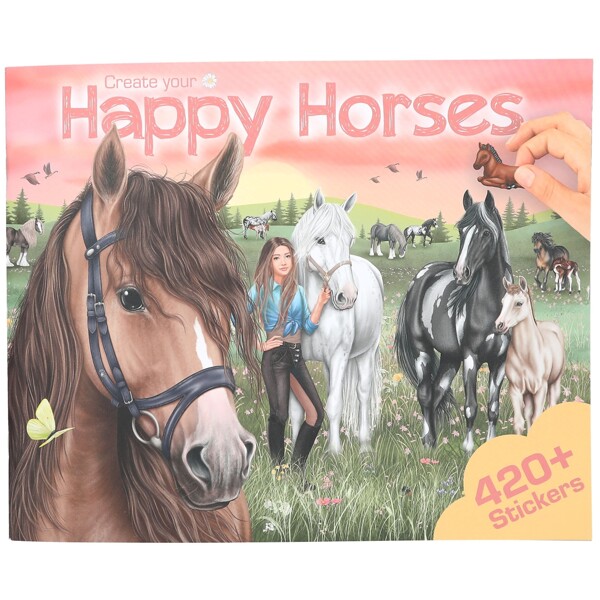 Create Your Happy Horses Aktivitetsbok (Bilde 1 av 4)