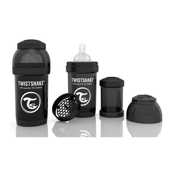 Twistshake Tutteflaske Anti-Colic 180 ml Sort