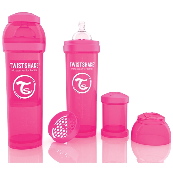 Twistshake Tutteflaske Anti-Colic 330 ml Rosa