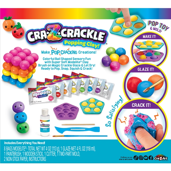 Crazart Crackle Clay Pop-Mazing Super Sensory Set (Bilde 8 av 8)