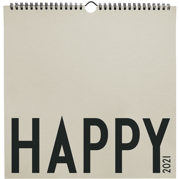 Design Letters Wall Calendar 2021 Cool Grey (Bilde 1 av 3)