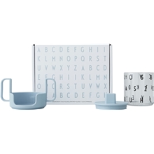 Design Letters Grow With Your Glass Lyseblå