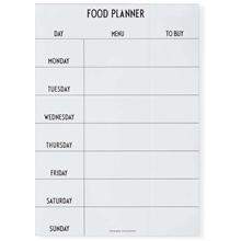 Design Letters Weekly Food Planner