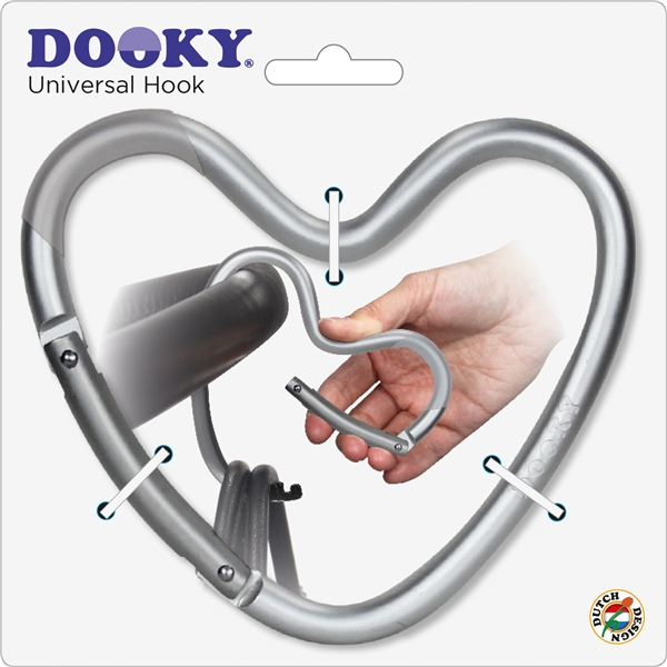 Dooky Hjerteformet Krok Sølv (Bilde 5 av 5)