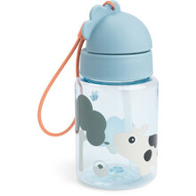 Done by Deer Straw Bottle 280 ml Tiny Farm Blue