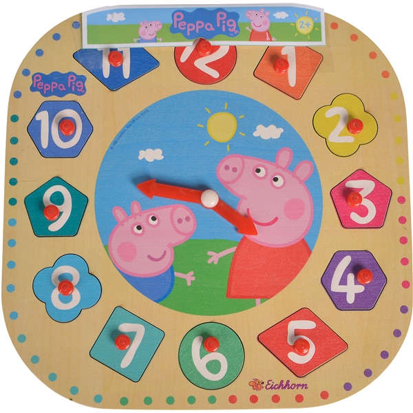 Peppa Gris Puslespill Klokke