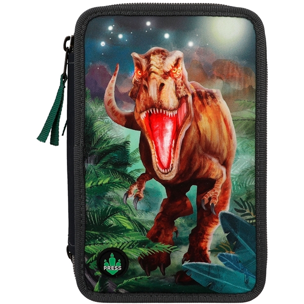 Dino World Triple pennetui med LED (Bilde 2 av 7)