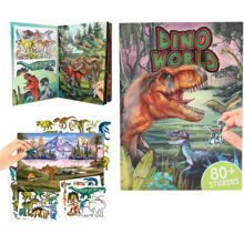 Dino World Aktivitetsbok med puffy klistremerker