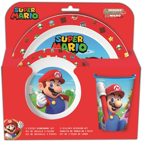 Super Mario Middagssett 3 Deler