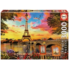 Puslespill 3000 Deler Sunset In Paris