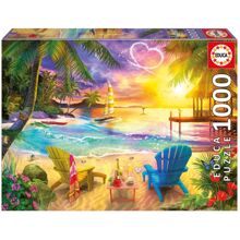 Educa Puslespill 1000 Brikker Love Beach