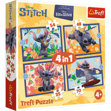 Puslespill 4-i-1 Trefl Stitch