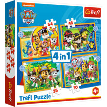 Puslespill 4-i-1 Trefl Paw Patrol