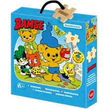 Tre-puslespill 9 biter Da Bamse var liten