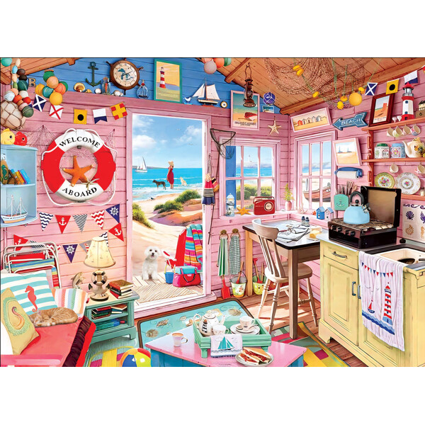 Puslespill 1000 Biter Beach Cottage (Bilde 2 av 3)