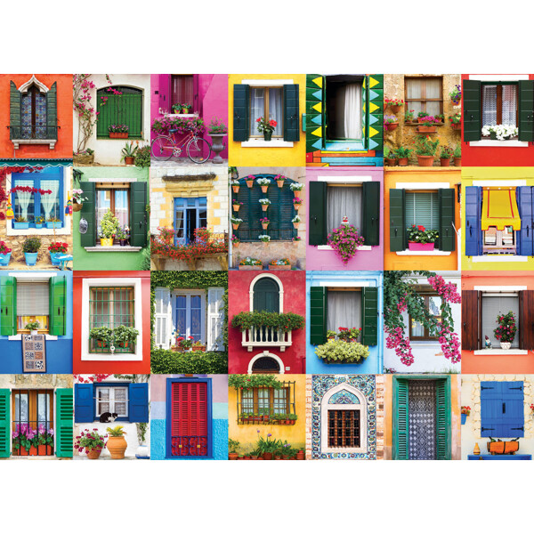 Puslespill 1000 Biter Mediterranean Windows (Bilde 2 av 3)