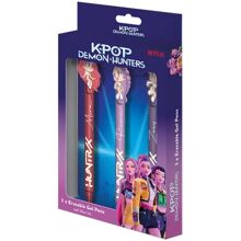 K-POP Demon Hunters Viskelærbare Gelpenner 3-pk