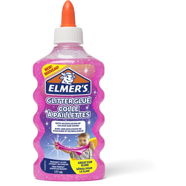 Elmers Glitterlim 177ml rosa