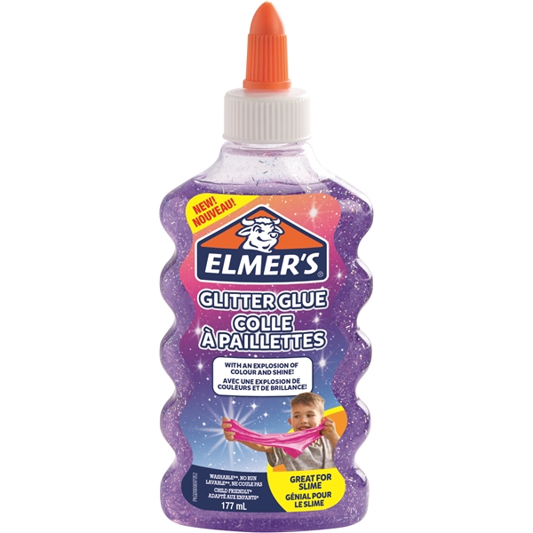 Elmers Glitterlim 177ml lilla