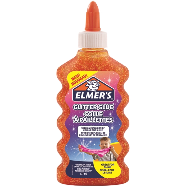 Elmers Glitterlim 177ml oransje (Bilde 1 av 4)