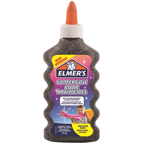Elmers Glitterlim 177ml svart (Bilde 1 av 4)