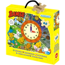 Eskepuslespill i tre Bamse Klokken 40 Deler