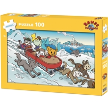 Puslespill Bamse og Vulkanøya 100 Deler