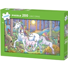 Puslespill Unicorns 200 Deler