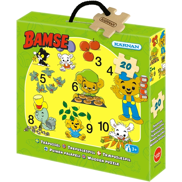 Eskepuslespill i tre Bamse 123 20 Deler (Bilde 1 av 3)