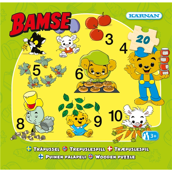 Eskepuslespill i tre Bamse 123 20 Deler (Bilde 2 av 3)