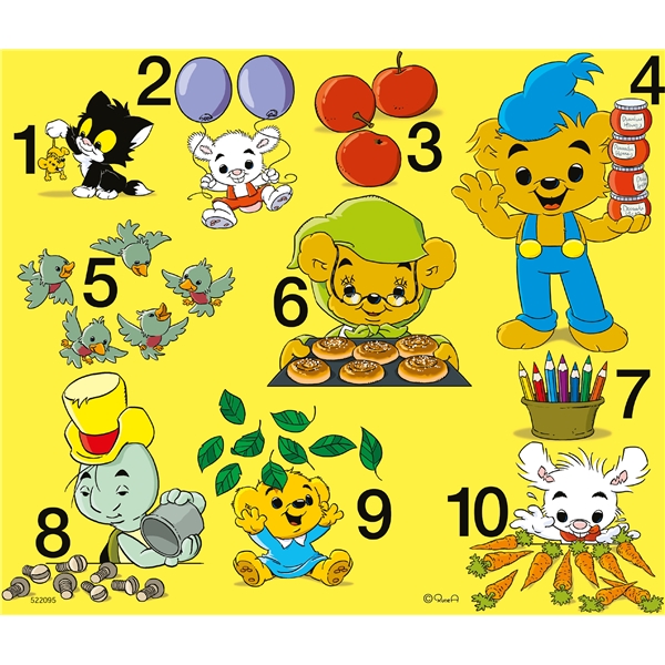 Eskepuslespill i tre Bamse 123 20 Deler (Bilde 3 av 3)