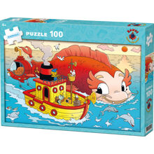 Puslespill 100 Biter Bamse Havets Hemmelighet